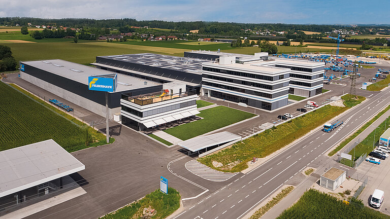 Die neue Konzernzentrale der Felbermayr Holding GmbH in Wels-Oberthan.