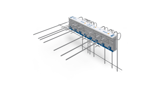 Schöck Isokorb® T typu K-WU z łożyskiem oporowym HTE-Compact®: Element izolacji termicznej do balkonów lub zadaszeń wspornikowych kotwionych do ściany