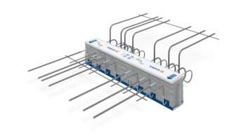 Schöck Isokorb® XT typu K-HV z łożyskiem oporowym HTE-Compact®: Element izolacji termicznej do balkonów wspornikowych z obniżeniem względem stropu