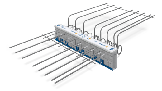 Schöck Isokorb® T typu K-HV z łożyskiem oporowym HTE-Compact®: Element izolacji termicznej do balkonów wspornikowych z obniżeniem względem stropu