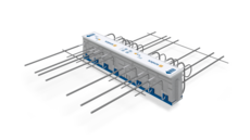 Schöck Isokorb® XT typu K-BH z łożyskiem oporowym HTE-Compact®: Element izolacji termicznej do balkonów wspornikowych z przewyższeniem