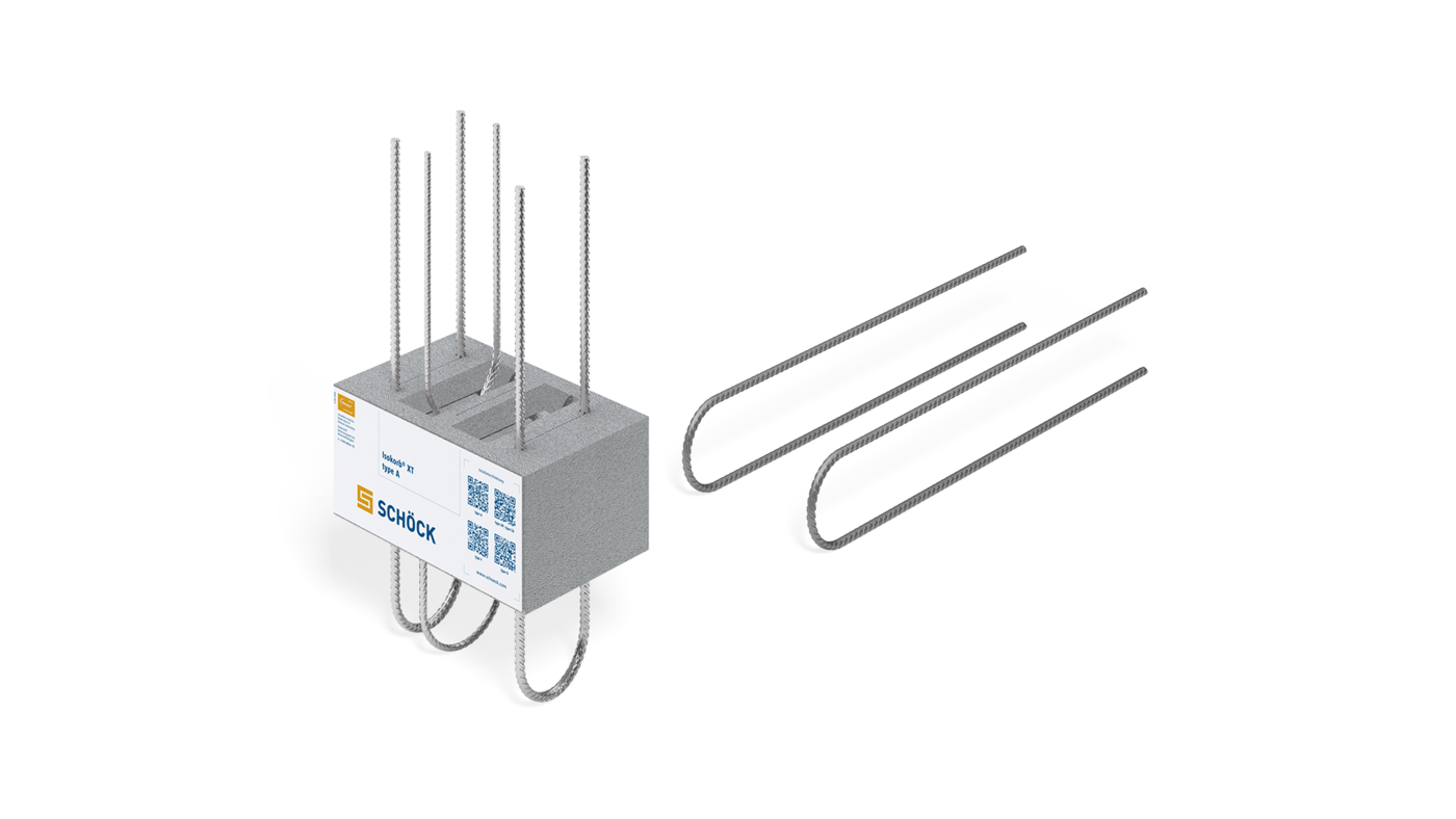 Schöck Isokorb® XT typ A - köldbryggsbrytare för bröstningar