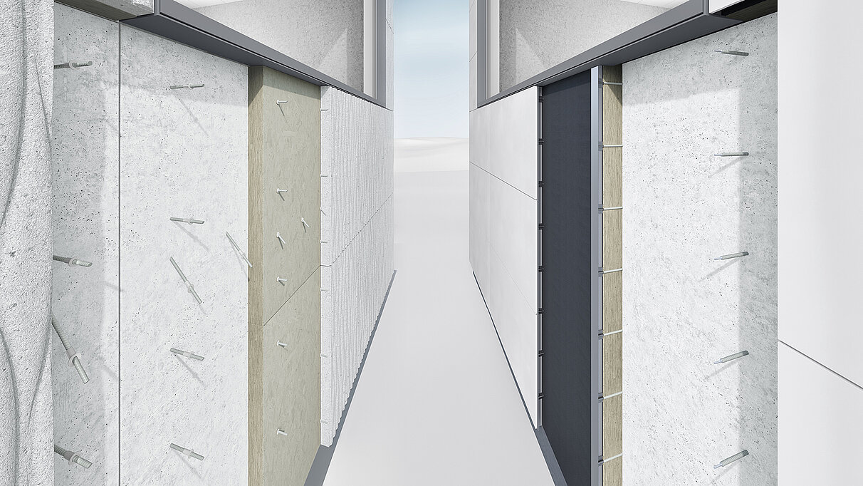Schöck Isolink® - Glasvezel verankering voor geventileerde gevels en betonnen sandwichwanden