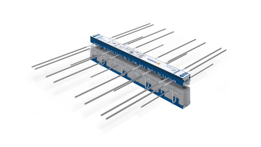 Schöck Isokorb® T typu K-F z łożyskiem oporowym HTE-Compact®: Element izolacji termicznej do balkonów wspornikowych